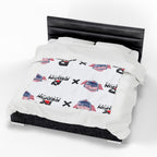 American Hooklift X Redfin Velveteen Blanket
