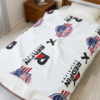 American Hooklift X Redfin Velveteen Blanket