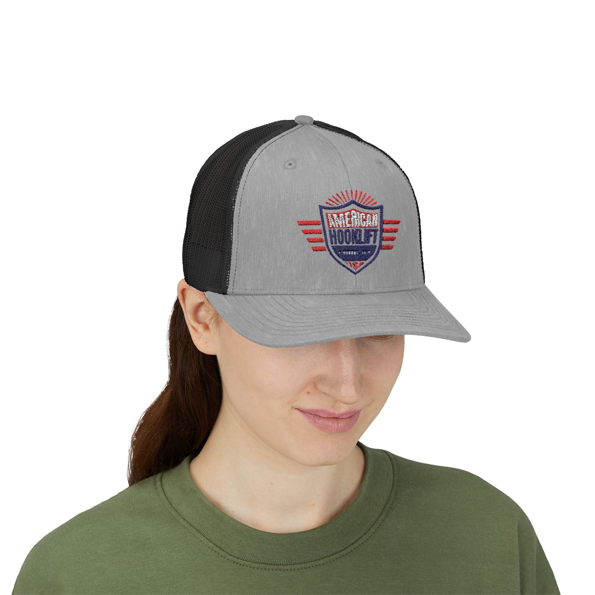 Patriotic Logo Snapback Trucker Cap
